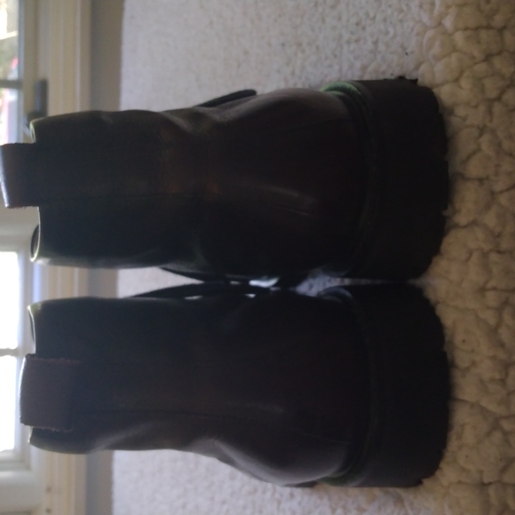 Mercanti Fiorentini Brown Calfskin Leather Hiking Boots (Made in Italy) 10.5 M - Picture 9 of 10